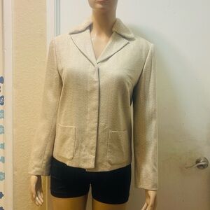 Valentino Vintage Beige Women's Blazer vintage size M